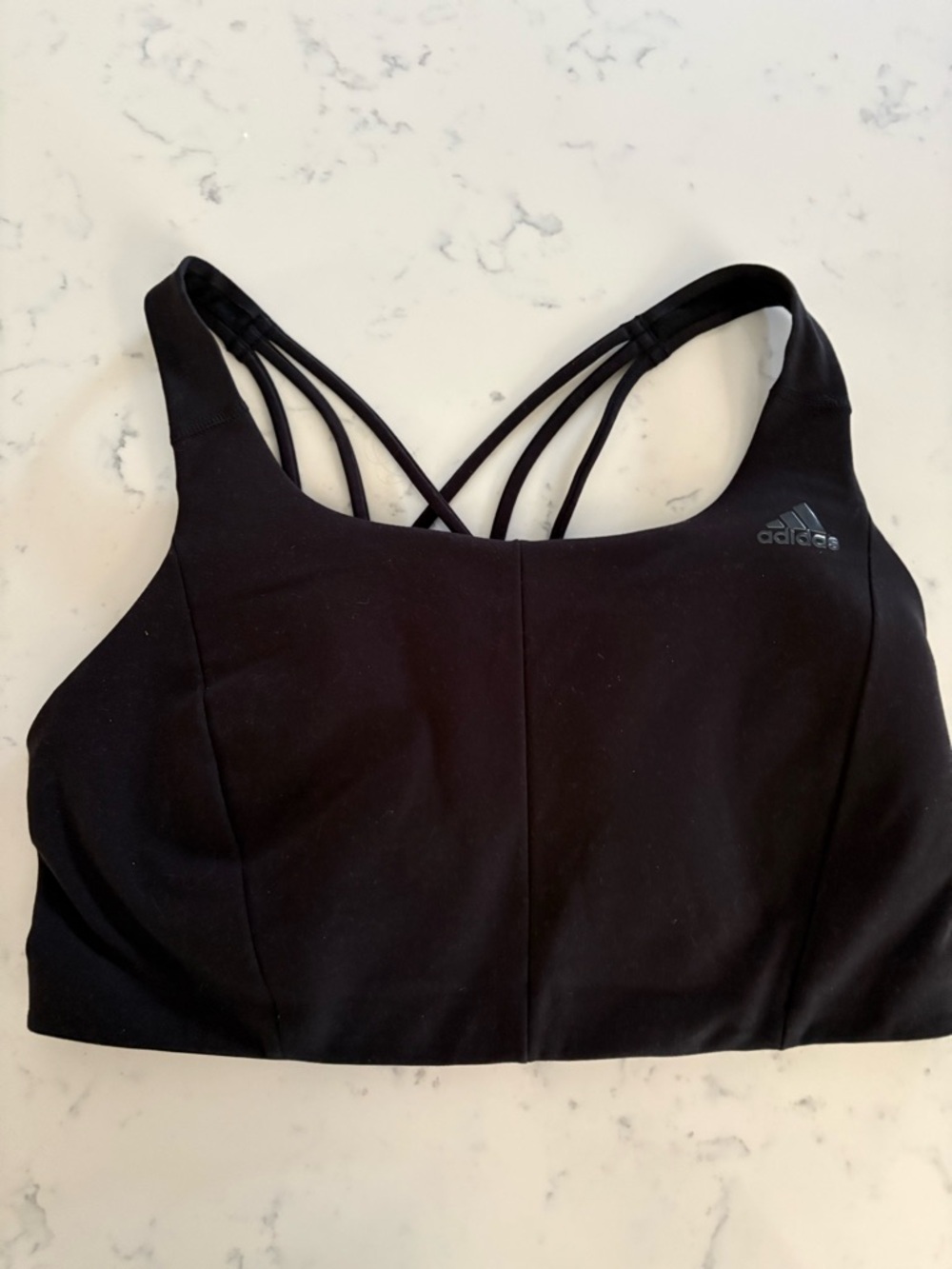 adidas Black Strappy Low-Impact Sports Bra size XXL
